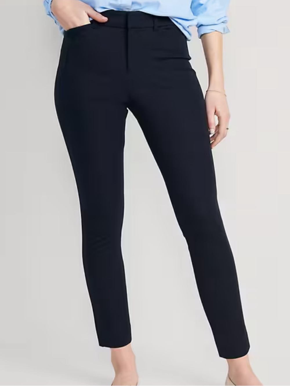 High-Waisted Pixie Skinny Pants (In The Navy)